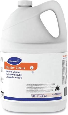 Dvo903904 Diversey 903904 Stride Neutral Cleaner Citrus 1 Gal 4 Bottles/carton