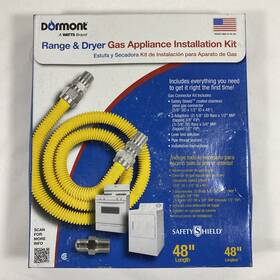 Dormont 662447103142 Dormant Range And Dryer Gas Appliance Installation Kit 48 Inch New Open Box
