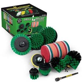 Drillbrush 810003603357 Kitchen Cleaning Supplies - Oven Scrubber Kit Cast Iron Cleaner Green
