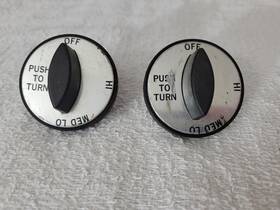223588 Duke Vintage Knob Gas Valve Off Lo Hi Oem Replacement Knobs Set