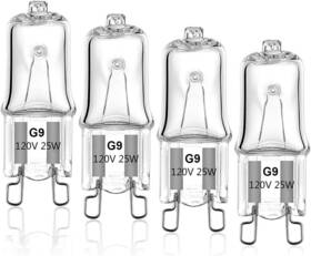 Dumiloo 445012398364 G9 Halogen Light Bulb 25w For Whirlpool Microwave Oven Over The Stove