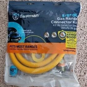30ve54v45048k Eastman Gas Hose 5/8 Inch Od 48 Range Connector Kit Whirlpool Maytag