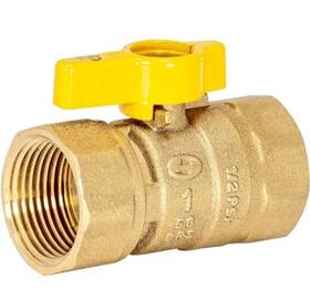 60013 Eastman 1 Inch Fip Straight Gas Ball Valve With 1/4 Handle Brass Plumbing
