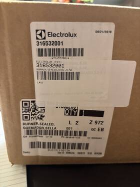 316532001 Electrolux Genuine Oem Sealed Oval 9.5k Burner Kenmore Frigidaire Rang