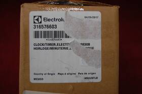 Electrolux 316576603 Clock/timer New Oem