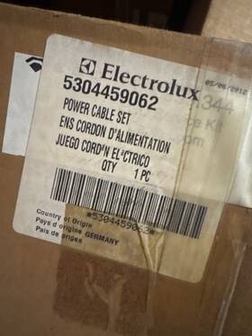 5304459062 Electrolux Genuine Oem Range Oven Power Cable Set