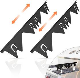 Eslanelives 658360192295 Stainless Steel Stove Gap Covers 2pcs Filler Guard For Kitc