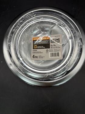 1004030553 Everbilt 4-pk Universal Chrome Drip Bowl For Electric Ranges Read
