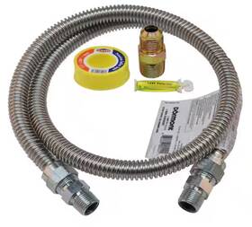 69017hd Everbilt Gas Range Connector Kit Stainless Steel 60 Inch