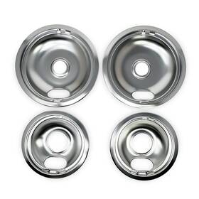 W10278125 Evertechpro 194878463682 Stove Drip Pans Pack Of 4 For Top - 2 Small