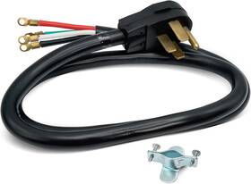 Ep-49696 Evertechpro 4 Prong Power Cord For Electric Range - 50 Amp 60 Inch Black