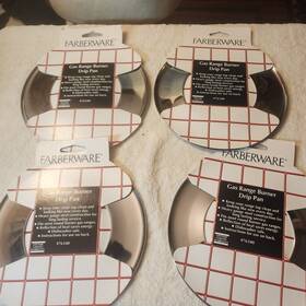 76.340 Farberware 024131763405 Vtg Faberware 4 Silver Round 6 3/4 Inch Gas Range Drip Pan Replace #76.340