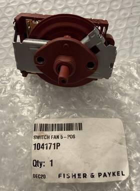 104171p Fisher & Paykel And Rangehood Switch Fan Part No