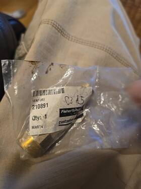 210891 Fisher & Paykel And Oven Range Cooktop Venturi Burner Tube New Oem