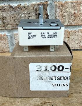 Ap3996683 Fits Peerless Premeir 2600w Infinite Switch # 2287 Stove Oven Burner