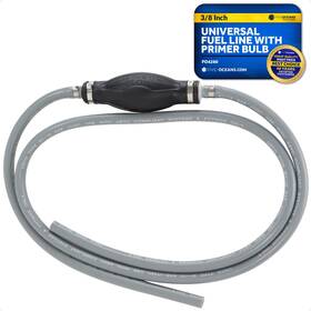 Five Oceans 667380655802 Fuel Line Assembly With Primer Bulb 3/8-inch X 6 Foot Universal Outboard Bo