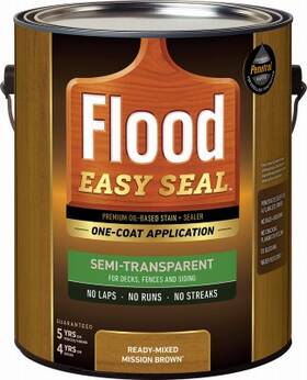 Fldes907 Flood Fldes907/01 Easy Seal Oil-based Stain And Sealer Mission Brown Gallon -