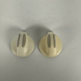 Kip5c19 Frigidaire 1340349 Pair Of Knobs Fits Knob Rotary White