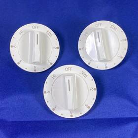 316123304 Frigidaire Set Of 3 Electrolux Gibson Oem Surface Burner Knobs Kip6t06