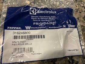 316246800 Frigidaire Genuine Range Grate Leg Foot Pad New