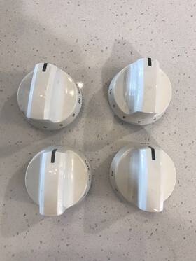 316543908 Frigidaire Stove Surface Burner Knobs Set Of 4 Bisque #316543908 Free Shipping