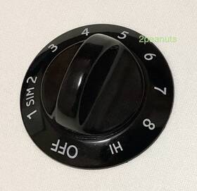 318016302 Frigidaire One Black Burner Control Knob Part # Stove Range
