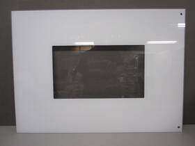 318051626 Frigidaire Range Outer Door Glass White 25 5/8 X 18 Inch Asmn