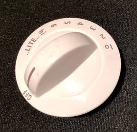318196140 Frigidaire One White Gas Burner Control Knob Stove Range Cooktop