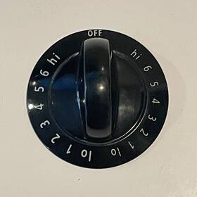 318196631 Frigidaire Stove Oven Range Black Burner Knob Oem