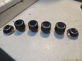 5303212926 Frigidaire 6 Vtg Gas Stove Range Burner Oven Control Selector Knobs