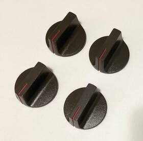 5303271673 Frigidaire Set Of 4 Dark Gray Burner Control Knobs Part # Stove Range