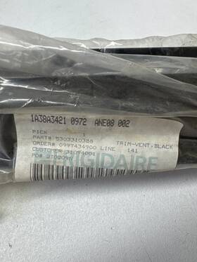 5303310388 Frigidaire Genuine Oem Wall Oven Trim Vent - Black 5303310388 Frigidaire Genuine Oem Wall Oven Trim Vent - Black