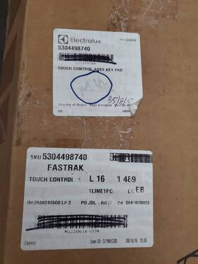 5304498740 Frigidaire Wall Oven Control Panel