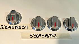 5304518254 Frigidaire 5304518252 Stainless Cooktop Knobs X3 And X1 Jl-nov