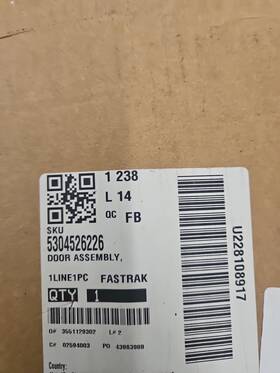 5304526226 Frigidaire Microwave Door Part #