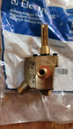 7316496602 Frigidaire Gas Burner Valve New Oem Nos Electrolux Thermador