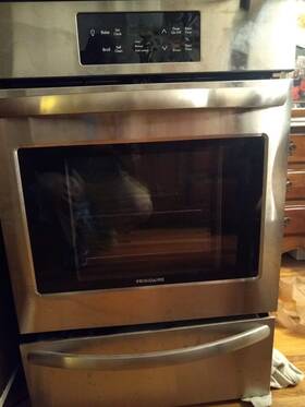 Ffgw2426usb Frigidaire Af14101434 24 Inch Gas Wall Oven Model # Stainless Steel - Lightly Used