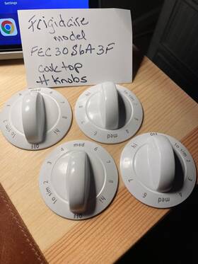 Fec30s6a3f Frigidaire Model # Fec 30s6a3f Cook Top Knobs 4