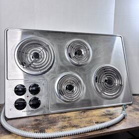 Ffec3205ls Frigidaire Vintage 32 Inch Electrolux 4 Burner Stainless Stovetop Cooktop Ffec3205ls Frigidaire Vintage 32 Inch Electrolux 4 Burner Stainless Stovetop Cooktop