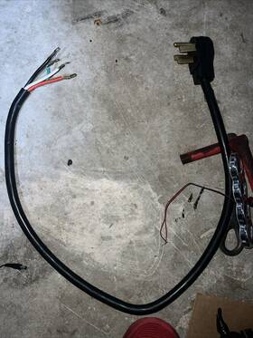 14-50p Frigidaire Fx359 Range Stove Oven Electric Cord Male 4-prong Plug 220 Appliance Power Wire