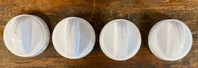 Kip-6t13 Frigidaire 4 Pack Kip 6t13 White Range Oven Burner Knobs - Free Shipping