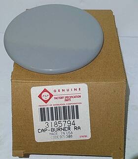 3186600 Fsp New Oem Whirlpool Round Grey Burner Grate 7.5 Inch