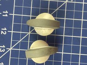 74011408 Fsp 16 Control Knob White Gray Set Of 2