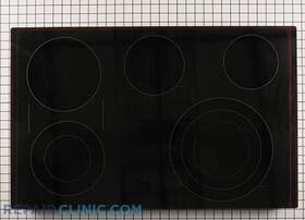 Wb62x25968 G.e. Black Glass Stove Electric Top 5 Burners Brand G.e