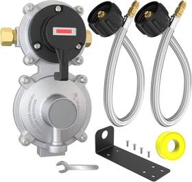 G150 Gardennow 2-stage Automatic Changeover Lp Propane Gas Regulator With 2 X 18 Inch Pigtails
