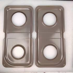 Wb32k10007 Ge 258069 Set Of 2 Range Drip Trays Gray Wb32k10005 / Ap2028117 Ap2028119