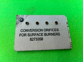 8273358 Ge Whirlpool Lp Kit Gas Range New Old Stock