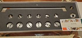 Cxpr6hkpmpt Ge Cafe Oven Handle 7 Knobs And Inserts Brushed Black