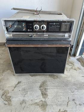 D12x1br Ge Vintage General Electric Wall Oven Black