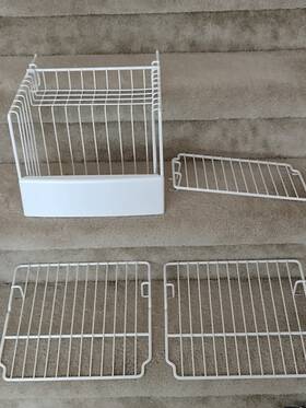 Gscs3pgxcfss Ge Counter Depth Parts Freezer Shelves/basket 4 Pcs Model Oem